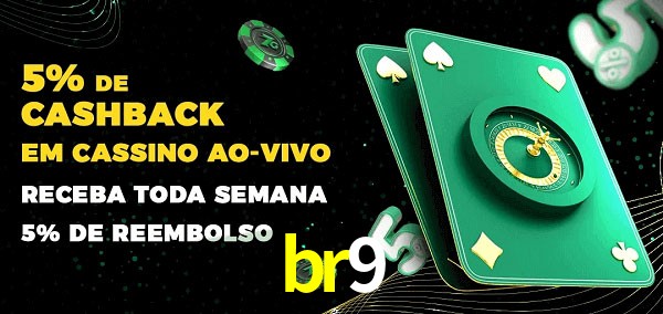 Promoções do cassino ao Vivo br9